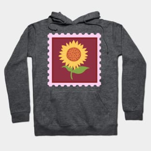 Framed sunflower design Hoodie